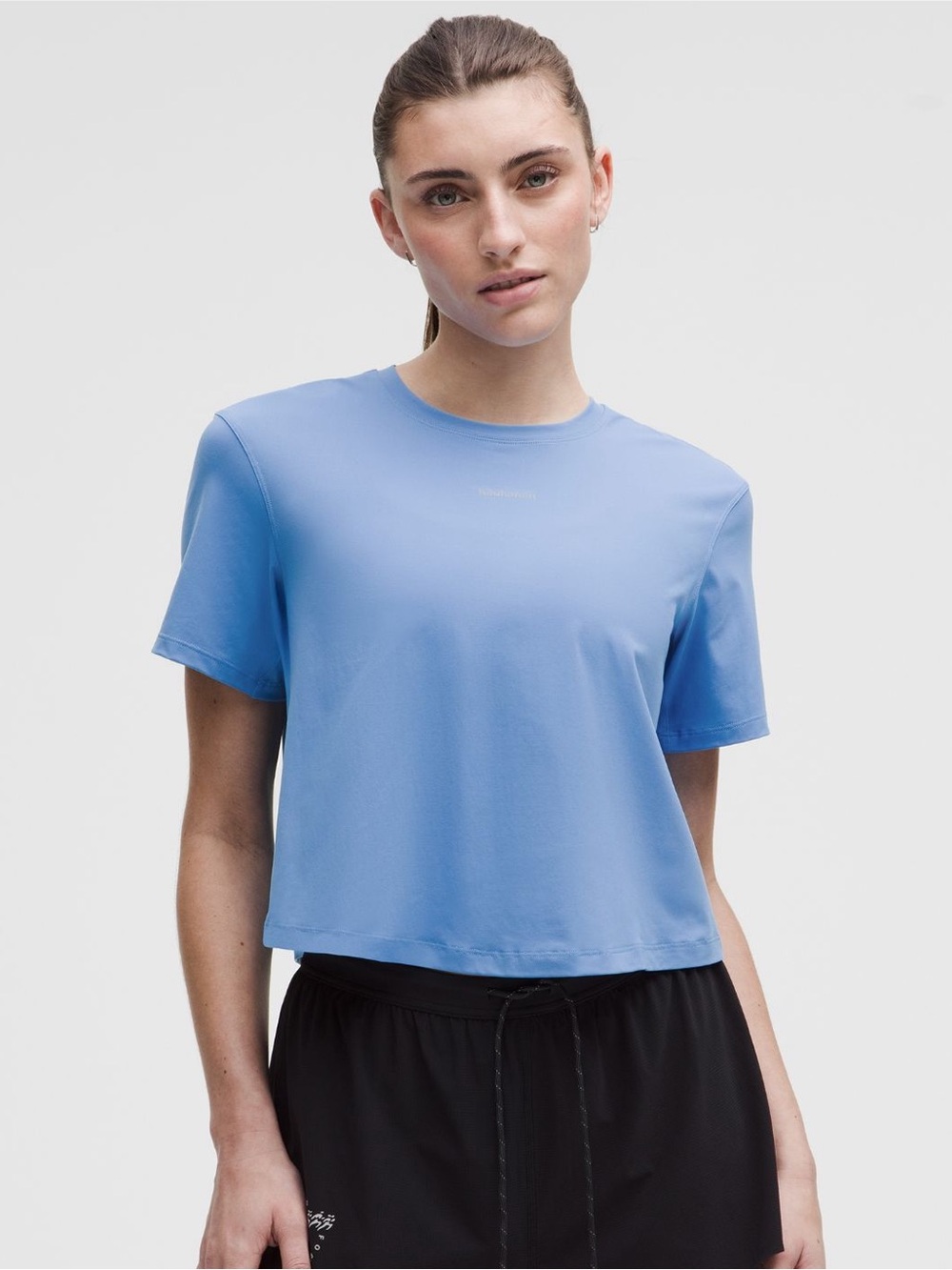 Lululemon Pace Crush Cross Back Graphic T-Shirt Pool Party